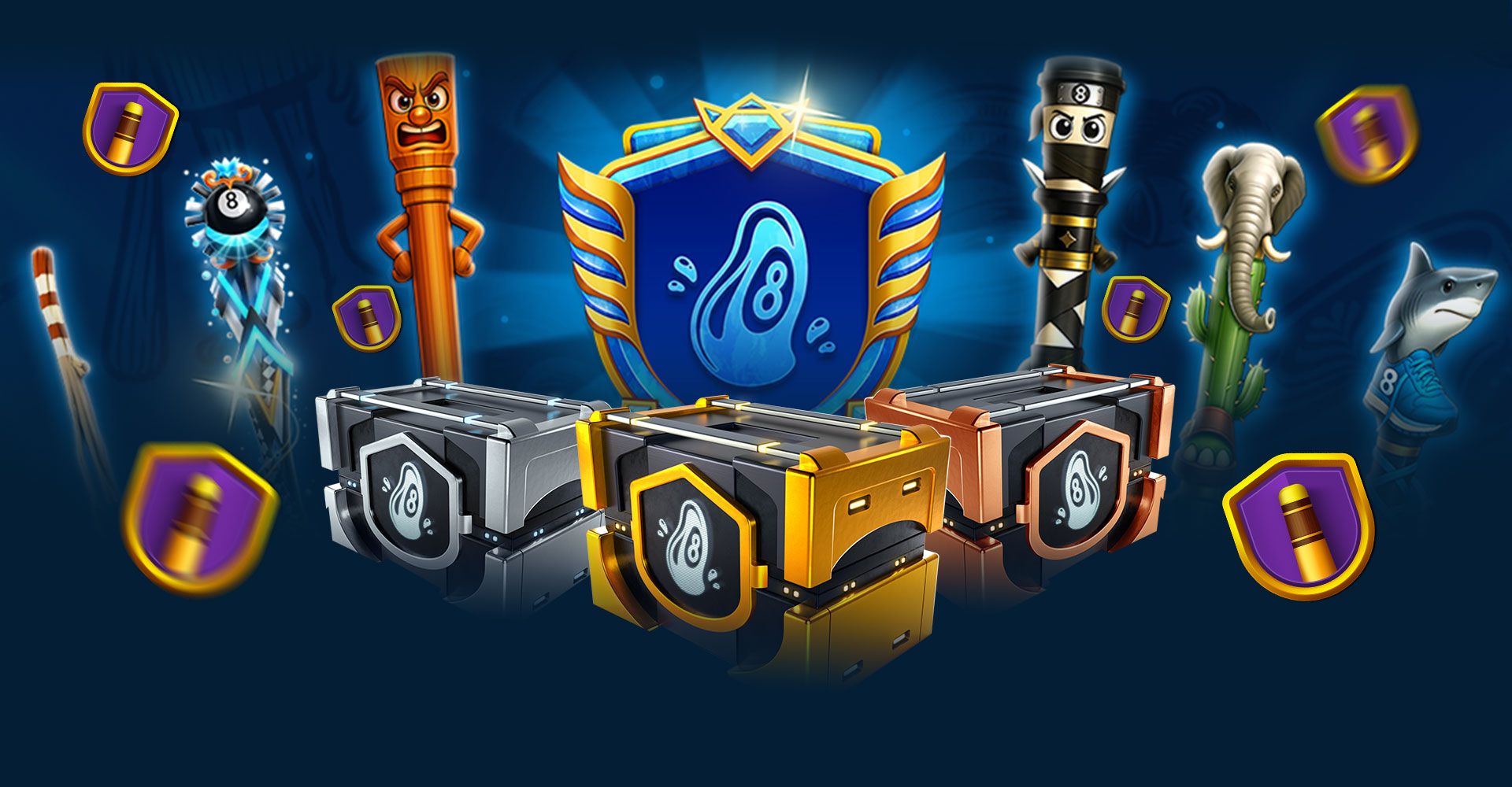 8 Ball Pool - Progress Your Surreal Cue Collection